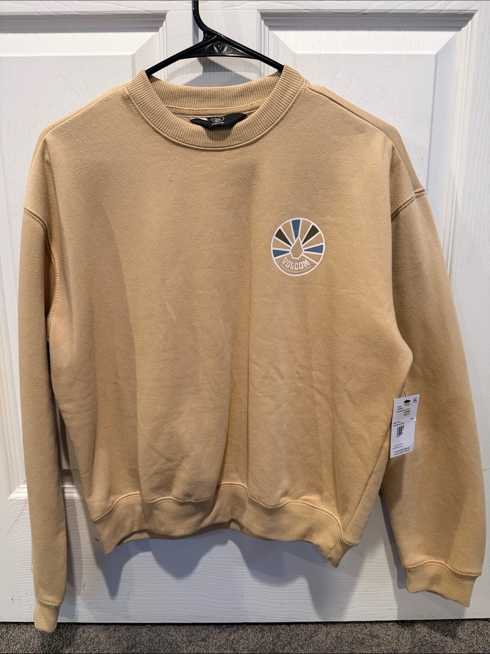 Volcom Womens Crewneck Sweatshirt - Tan